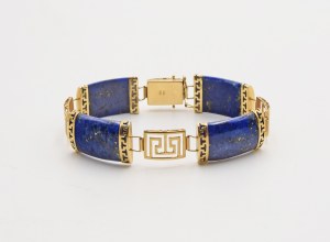 Bracelet with lapis lazuli
