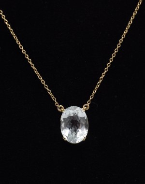 Pendant with aquamarine