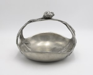 Achille GAMBA (1881-1944) - design, Art Nouveau platter with riser