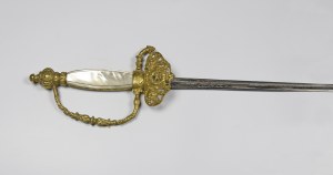 Parade sword in scabbard