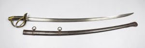 French light cavalry saber, in scabbard
