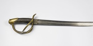 French light cavalry saber, in scabbard