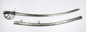 Saber in scabbard