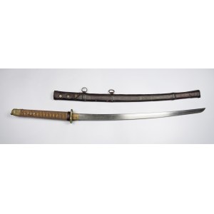Katana shin gunto, z pochwą