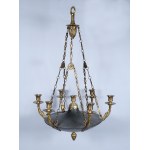 Seven-light chandelier in empire type