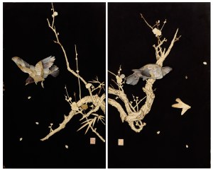 Two decorative panels
