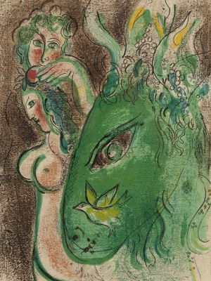 Marc Chagall (1887 Lozno near Vitebsk - 1985 Saint-Paul-de-Vence), Paradise (with green donkey), 1960