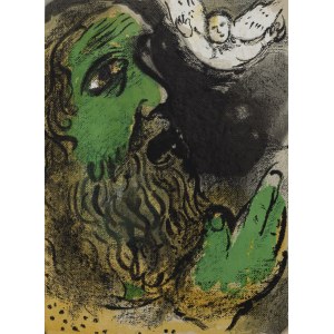 Marc Chagall (1887 Łoźno k. Witebska - 1985 Saint-Paul-de-Vence), Modlący się Hiob, 1960