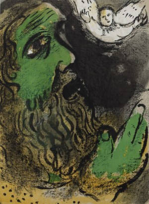 Marc Chagall (1887 Lozno near Vitebsk - 1985 Saint-Paul-de-Vence), Praying Job, 1960