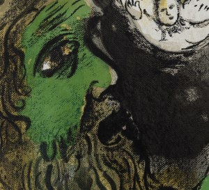 Marc Chagall (1887 Lozno near Vitebsk - 1985 Saint-Paul-de-Vence), Praying Job, 1960