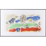 Marc Chagall (1887 Łoźno k. Witebska - 1985 Saint-Paul-de-Vence), Zielona rzeka, 1974