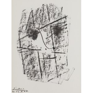 Pablo Picasso (1881 Malaga - 1973 Mougins), Twarz (Le Visage - Hommage a Henry-Daniel Kahnweiler), 1964