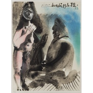 Pablo Picasso (1881 Malaga - 1973 Mougins), Malarz i kurtyzana (Le peintre et la courtisane), 1972