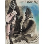 Pablo Picasso (1881 Malaga - 1973 Mougins), Malarz i kurtyzana (Le peintre et la courtisane), 1972