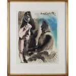 Pablo Picasso (1881 Malaga - 1973 Mougins), Malarz i kurtyzana (Le peintre et la courtisane), 1972