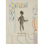 Pablo Picasso (1881 Málaga - 1973 Mougins), La Comedie Humaine (The Human Comedy), 1954.