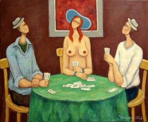 Henryk Trojan, At the Green Table, 2025