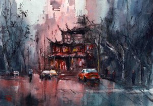 Radoslaw Kuzminski, Urban Scene - Chinese Quarter, 2025