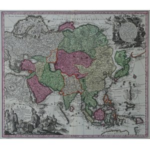 Azja ASIA CUM OMNIBUS... Matthäus Seutter 1730