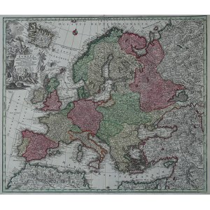 Europa EUROPA RELIGIONIS CHRISTIANAE... Matthäus Seutter 1730