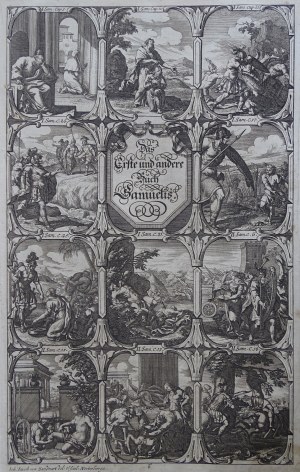 Biblical Scenes, 20 engravings, Jacob Von Sandrart, Gabriel Ehinger 1700