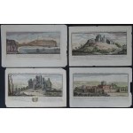 Anglia, Walia, widoki, XVIII wiek, 7 sztuk