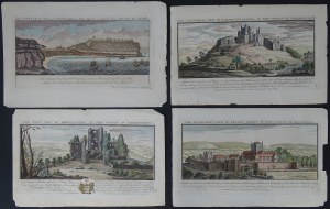 England, Wales, views, 18th century, 7 pieces