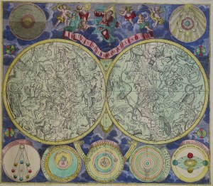 Astronomy, constellations, sky map 