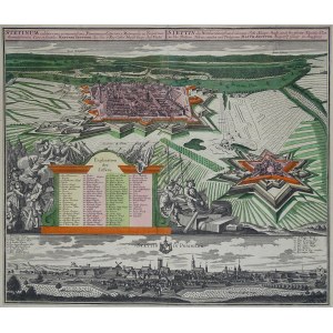 Szczecin STETINUM STETTIN IN POMMERN Matthaus Seutter 1740