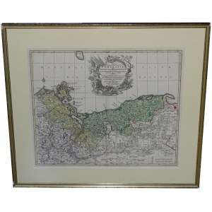 Pomorze TABULA GENERALIS TOTIUS POMERANIAE Lotter 1759