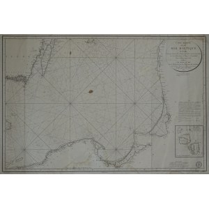 Bałtyk mapa morska CARTE REDUITE DE LA MER BALTIQUE 1815
