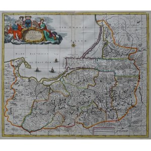 Prusy Magnae Prussiae Ducatus Tabula David Funck 1696