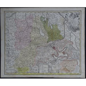 Szwajcaria Lucerna Canton Lucern...RESPUBLICA LUCERNENSIS Homann 1763