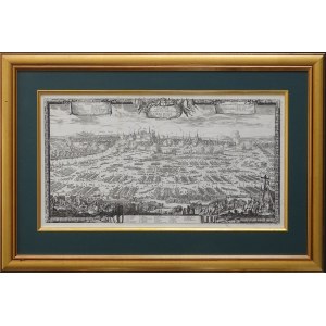 Kraków CRACOVIA oblężenie miasta potop szwedzki Dahlberg 1696