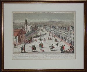 Wrocław Town Hall and the southern part of the Market Square, Werner, Probst 1760