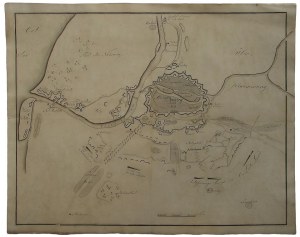 Gdansk, siege plan, 1813