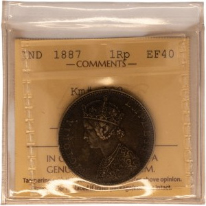 India 1887 British India 1 Rupee