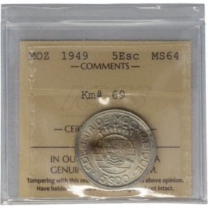 Mozambique 1949 5 Escudos