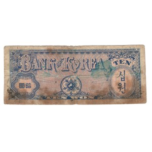 Južná Kórea 1953 Bankovka 10 wonov