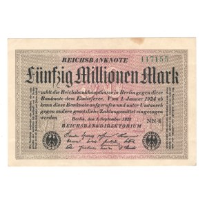 Germany Germany 1923 50 Million Mark Banknote