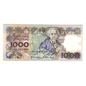 Portugal 1989 1000 Escudos Banknote