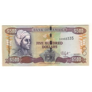 Giamaica 2011 Banconota da 500 dollari