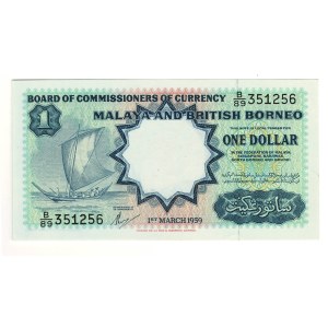 Borneo 1959 $1 Banknote