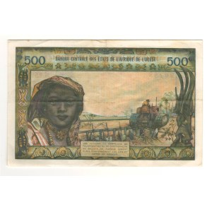 West African States 1959-64 500 Francs Banknote