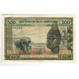 West African States 1959-64 500 Francs Banknote