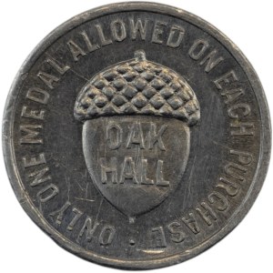 Canada Hamilton Ontario Bon pour 25 Cents Token Oak Hall 464-AC-A