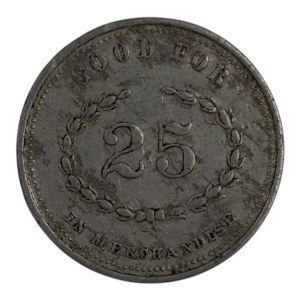 Canada Savanne Ontario 25 Cent The Savanne Lumber Co. Merchant Token 912-A-C