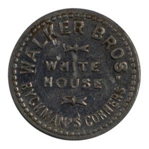 Canada Hamilton Ontario Walker Bros at Ryckman's Corners 1 Cup of Coffee Merchant Token