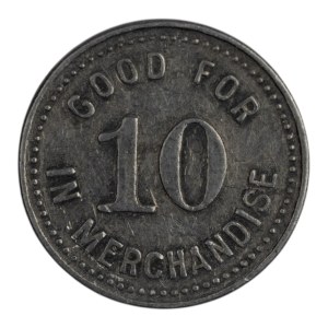 Kanada Port Dover Ontario 10 Cent Trusedale &amp; Bond Merchant Token 808-D-D