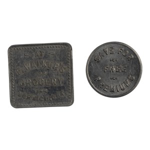 Canada Norwich &amp; Niagara Falls Ontario Merchant Tokens (2 pièces)